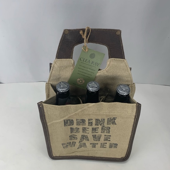 Beer Caddy Made From Repurposed Tent Canvas - Picture 2 of 7